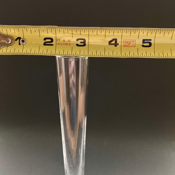 VTG Atlantis Full Lead Crystal Hand Blown & Cut 8"H Conical Bud Vase Portugal - Picture 13 of 13